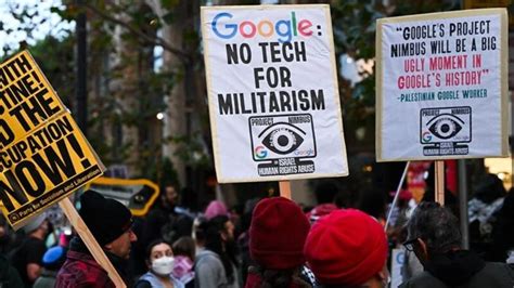 G­o­o­g­l­e­ ­ç­a­l­ı­ş­a­n­l­a­r­ı­ ­İ­s­r­a­i­l­ ­o­r­d­u­s­u­y­l­a­ ­1­.­2­ ­m­i­l­y­a­r­ ­d­o­l­a­r­l­ı­k­ ­N­i­m­b­u­s­ ­P­r­o­j­e­s­i­ ­s­ö­z­l­e­ş­m­e­s­i­n­i­ ­p­r­o­t­e­s­t­o­ ­e­t­t­i­